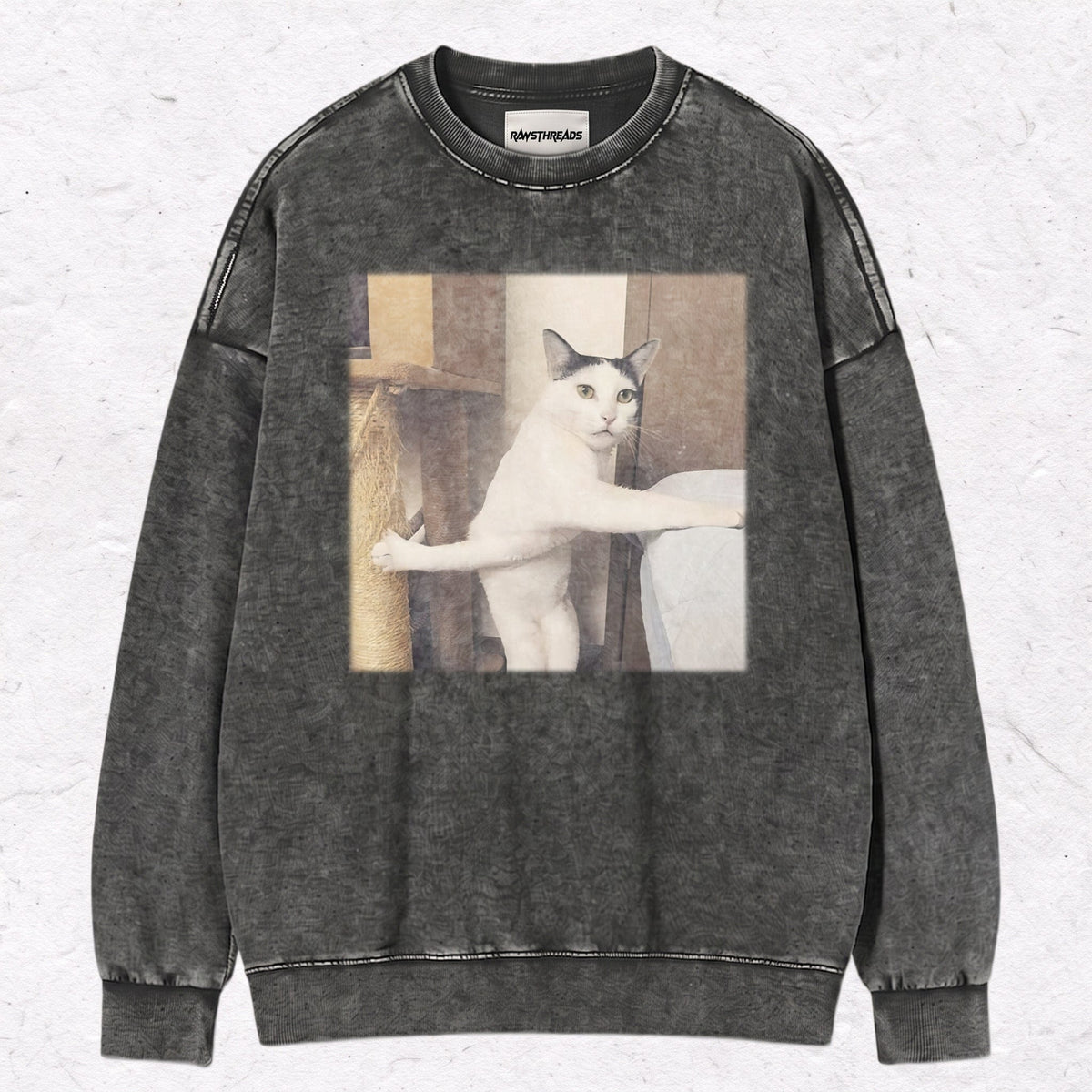 WACKY CAT HEAVY WEIGHT COTTON TEE-001