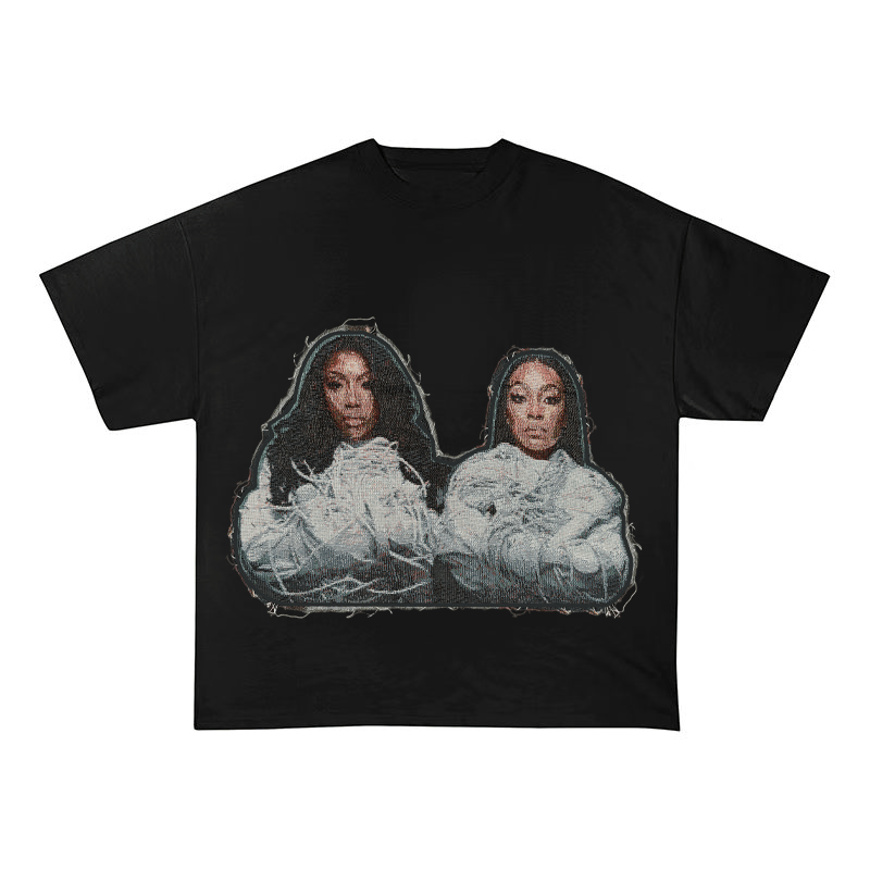 BRANDY & NORWOOD SISTERS HEAVYWEIGHT PATCH TEE-5137
