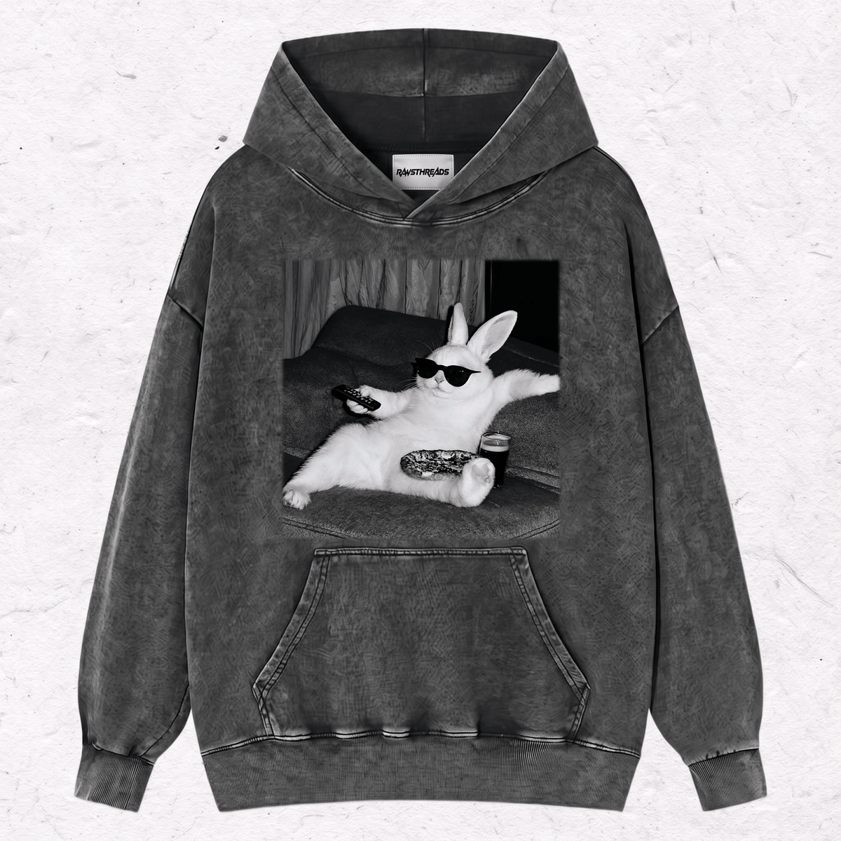 WACKY BUNNY HEAVY WEIGHT COTTON TEE-014