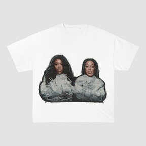 BRANDY & NORWOOD SISTERS HEAVYWEIGHT PATCH TEE-5137