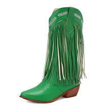 Women's Sterling Fringe Tall Western Boots-60024