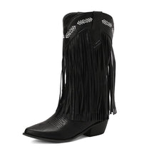Women's Sterling Fringe Tall Western Boots-60024