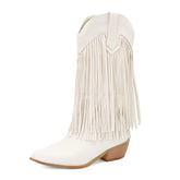 Women's Sterling Fringe Tall Western Boots-60024