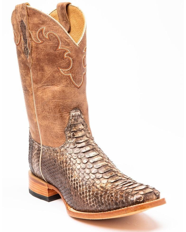 Men's Exotic Python Western Boots-60052