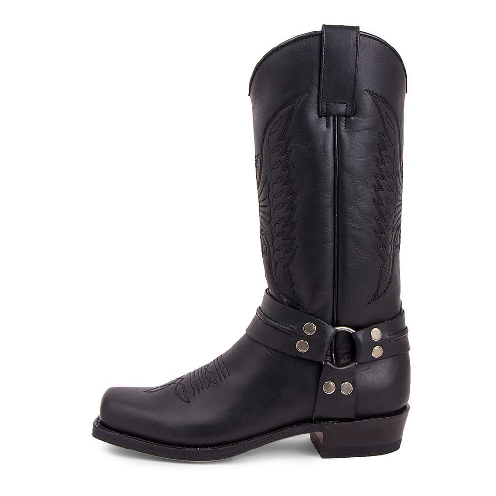 Men’s Distressed Leather Biker Western Boots-60050