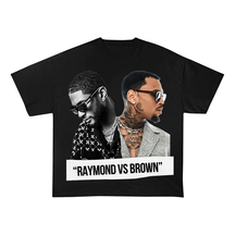 USHER RAYMOND VS CHRIS BROWN COTTON TEES-8313