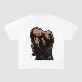 ARIANA GRANDE VINTAGE POSE HEAVYWEIGHT PATCH TEE-51313