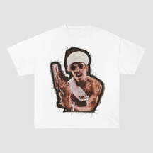 2PAC TUPAC SHAKUR GUN POSE HEAVYWEIGHT PATCH TEE-51315