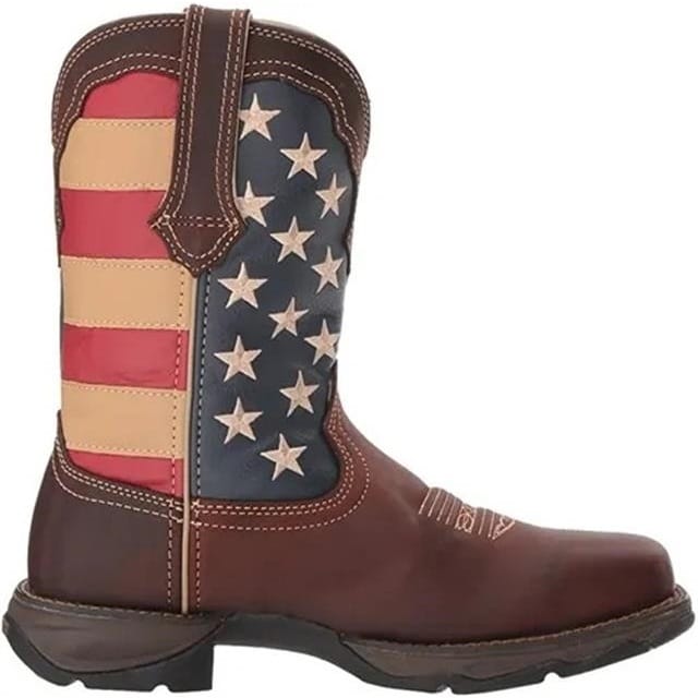 Durango Men's Patriotic Square Toe Western Boots-6001