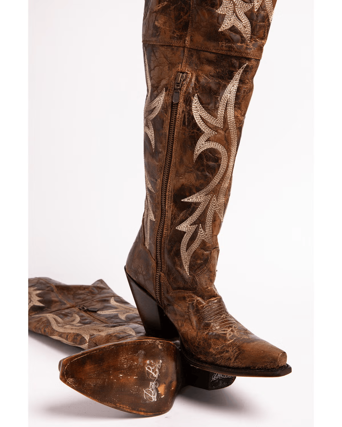 Women's Jilted Knee High Western Boots-60022