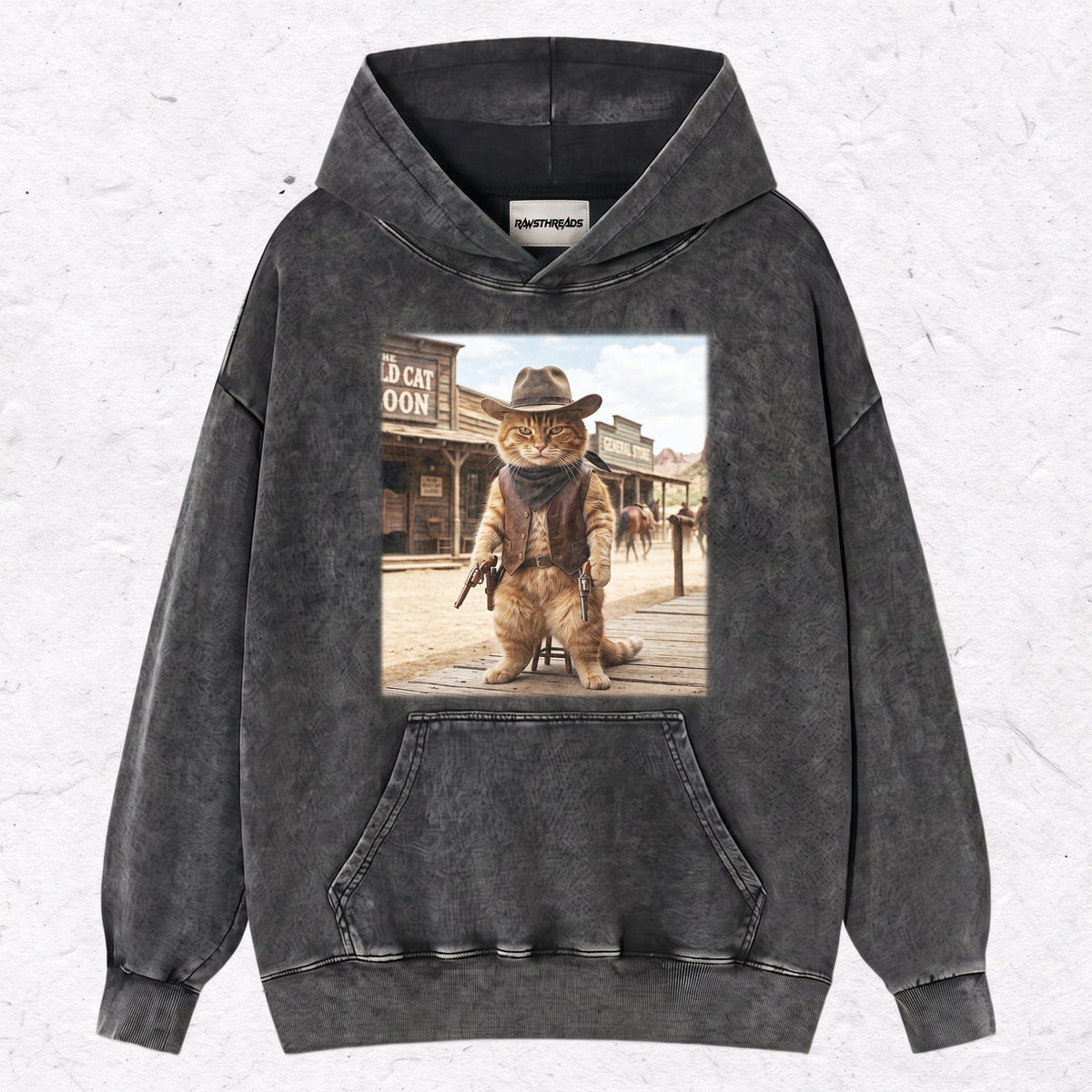 WESTERN CAT HEAVY WEIGHT COTTON TEE-003