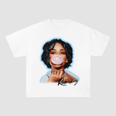 RIHANNA BUBBLEGUM PORTRAIT HEAVYWEIGHT COTTON TEE-57015