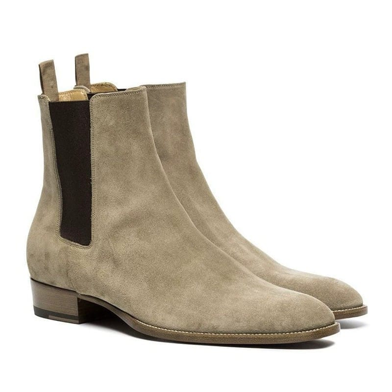 Men's Suede Chelsea Boots-60056