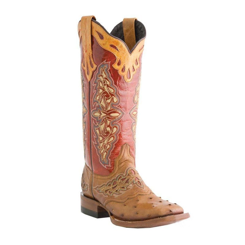 Women’s Floral Embroidered Western Cowboy Boots-6006