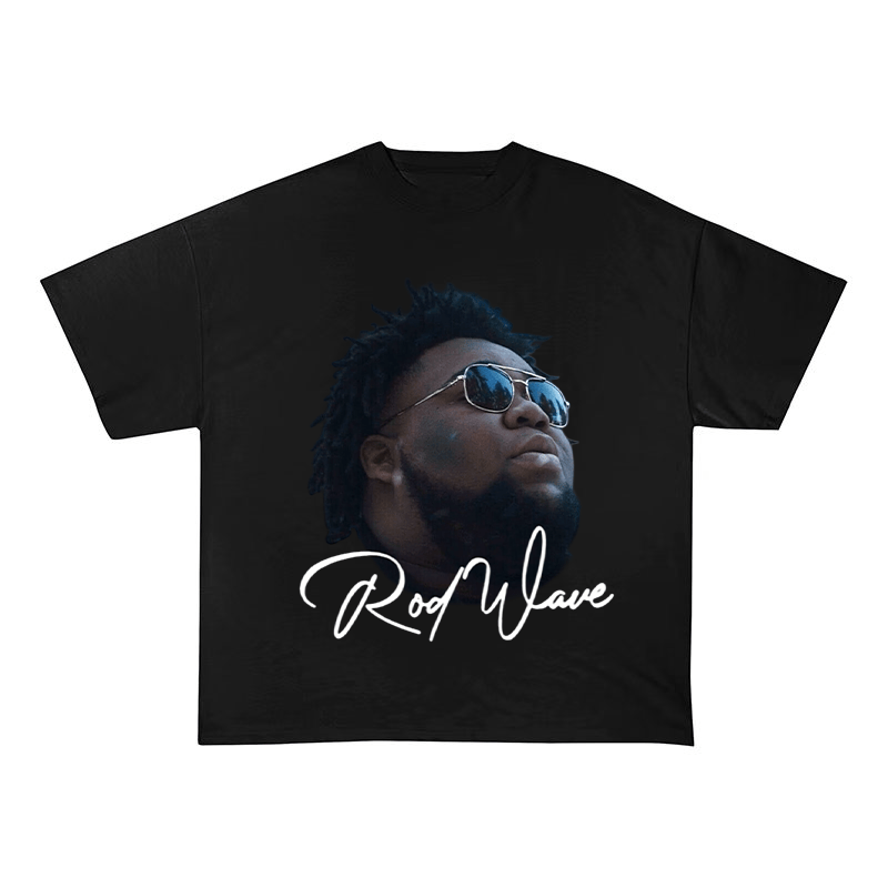 ROD WAVE SIGNATURE PRINT HEAVYWEIGHT COTTON TEE-57029