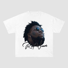 ROD WAVE SIGNATURE PRINT HEAVYWEIGHT COTTON TEE-57029