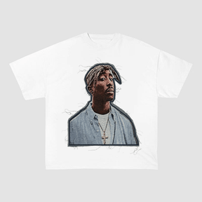 2PAC TUPAC WEST COAST LEGEND HEAVYWEIGHT PATCH TEE-51332