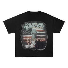 YOUNGBOY NEVER BROKE AGAIN HEAVYWEIGHT PATCH TEE-5133
