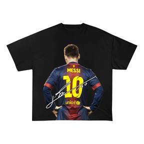 Lionel Messi Barcelona Back Number 10 Tee-2007