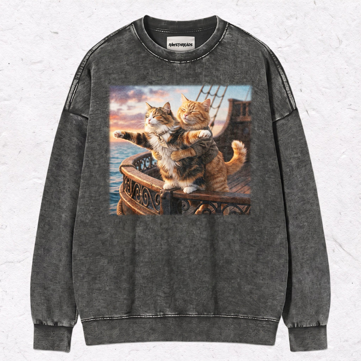 TITANIC CAT HEAVY WEIGHT COTTON TEE-008