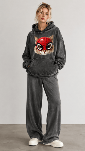 MASK CAT  HOODIE-026