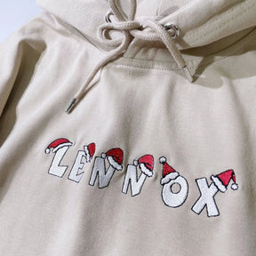 Custom Name Sweatshirt with Christmas Hat