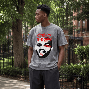 CHRIS BROWN HEAVY WEIGHT COTTON TEE-8926