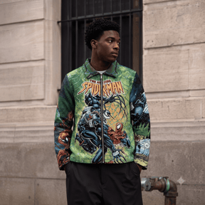 GREEN SPIDER TAPESTRY JACKET