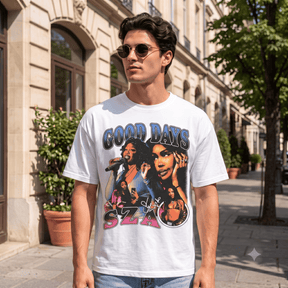 SZA SIGNATURE & GOOD DAYS TEXT HEAVYWEIGHT COTTON TEE-57027