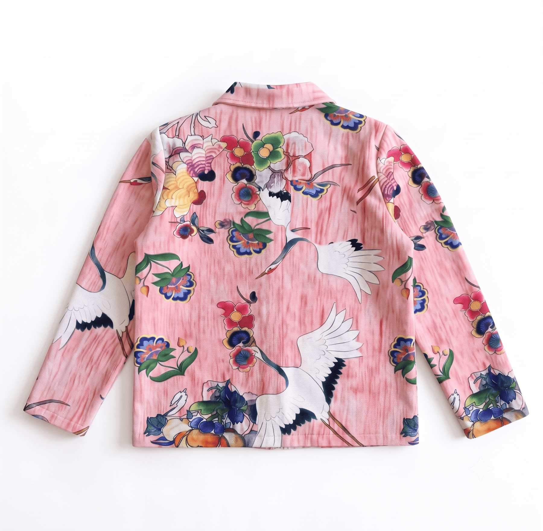 RED-CROWNED CRANE TAPESTRY JACKET