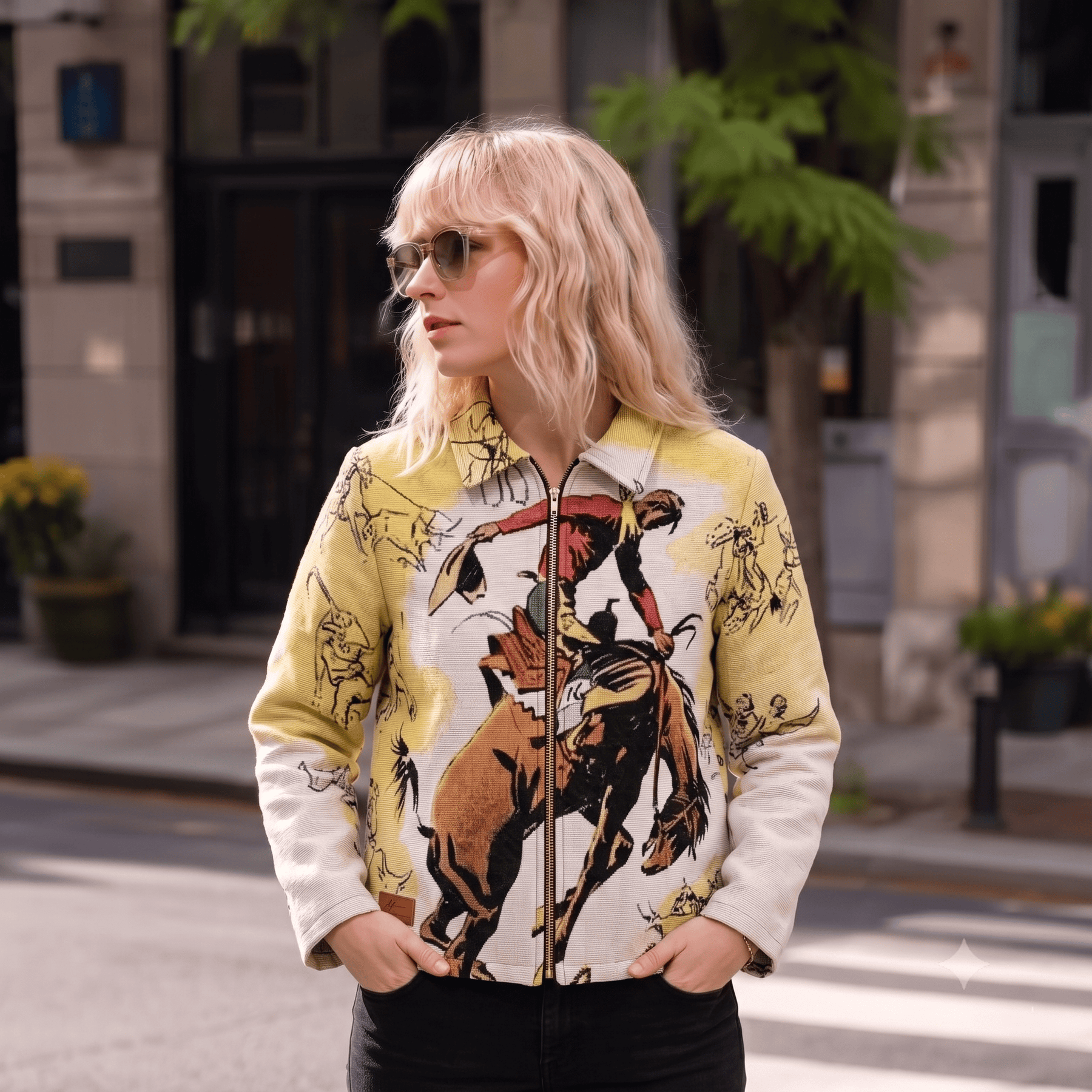 MAN RIDING BUCKING HORSE V3 JACKET
