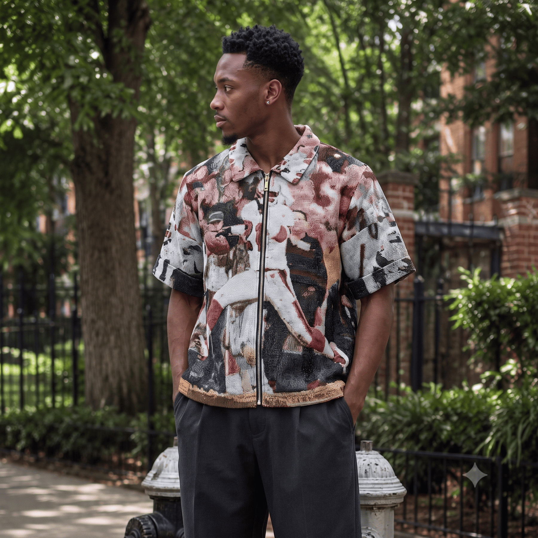 DEION TAPESTRY TEE