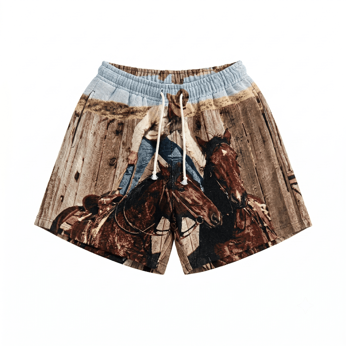 COWBOY TAPESTRY SHORTS