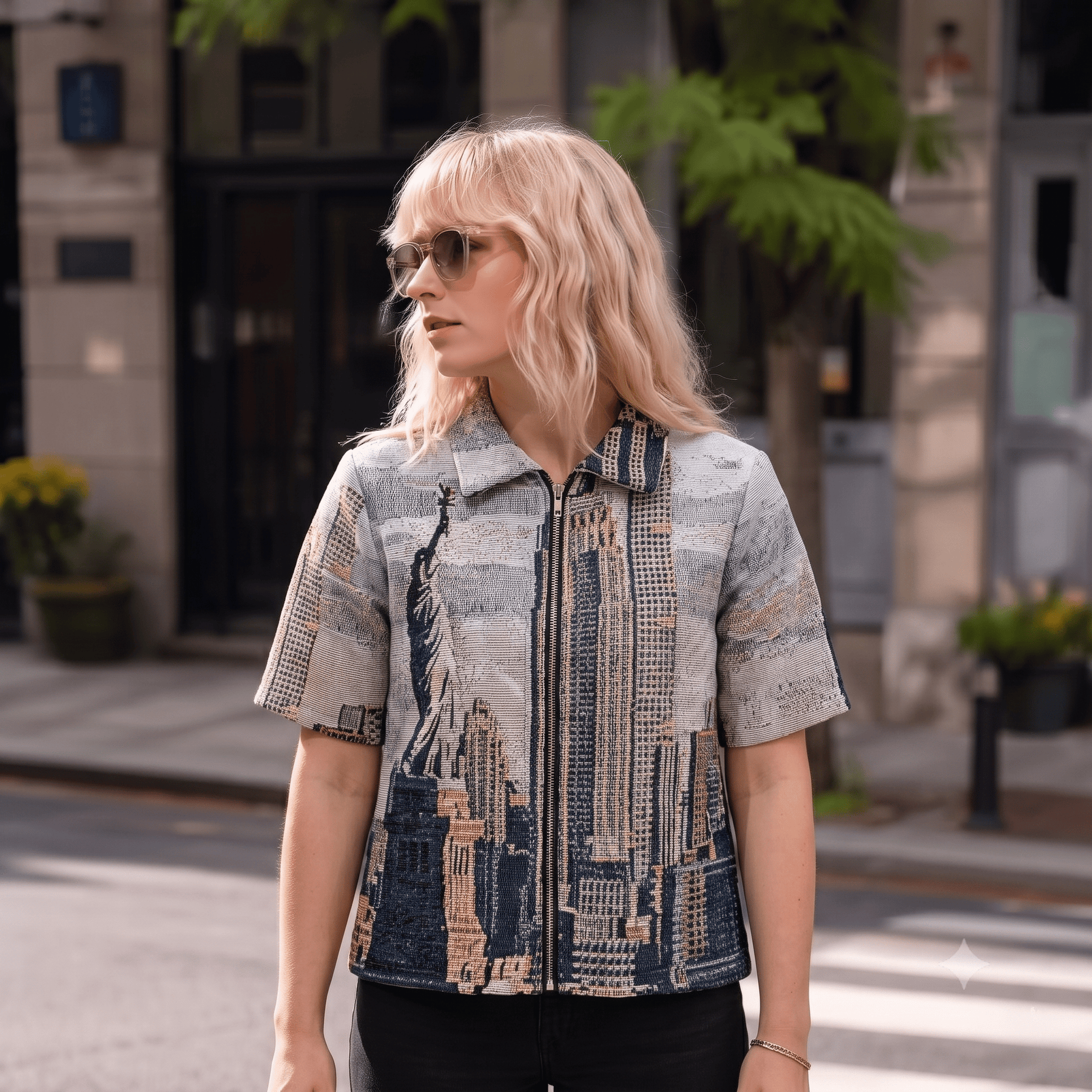 NY CITY TAPESTRY TEE