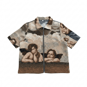 TWO ANGELS TAPESTRY TEE