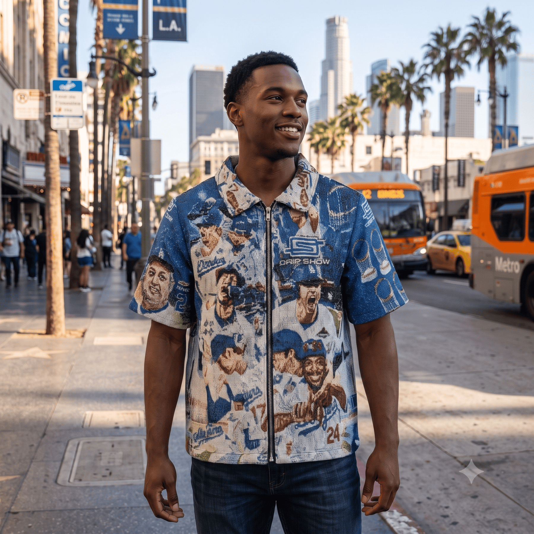 DODGERS V3 TAPESTRY TEE