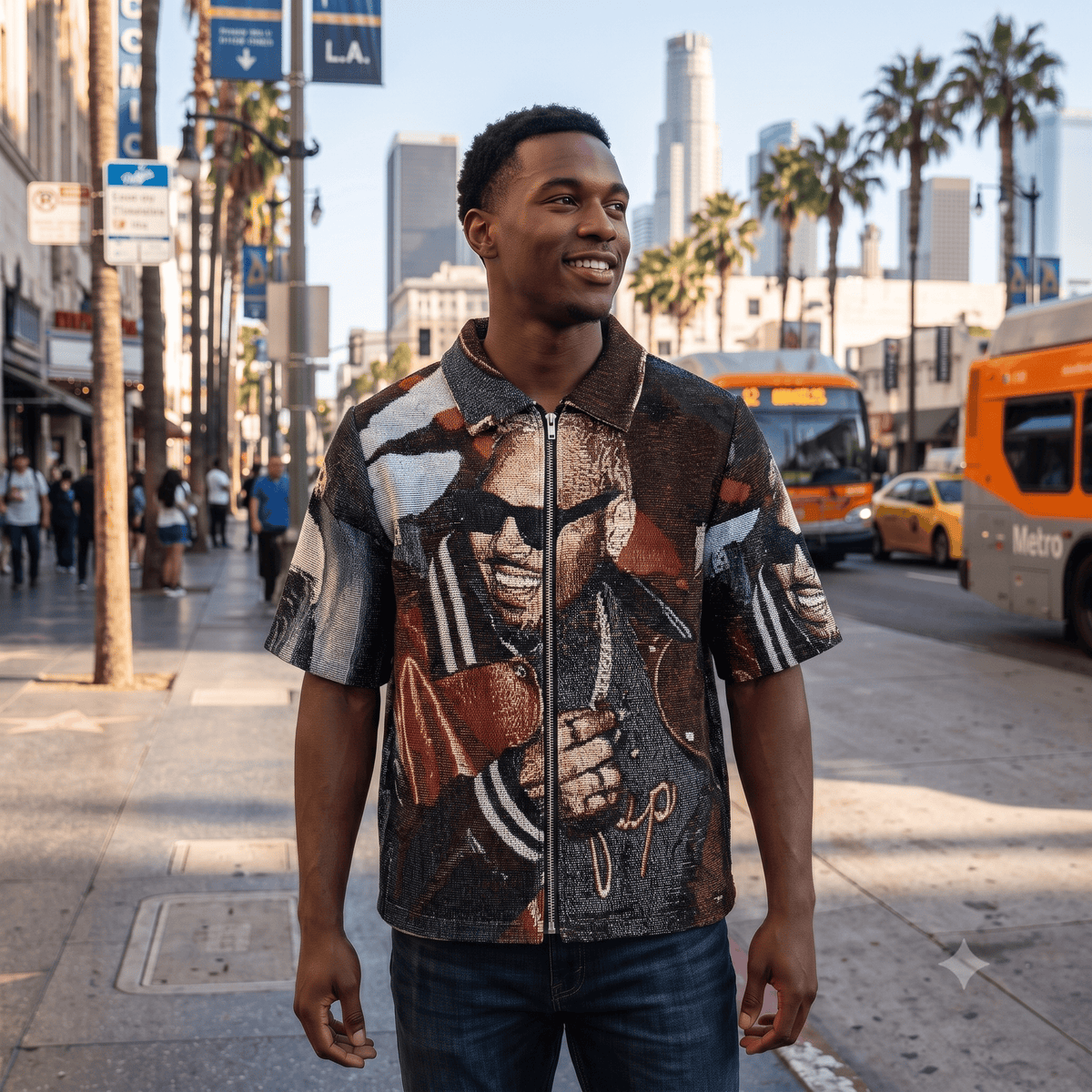 CHRIS BROWN TAPESTRY TEE