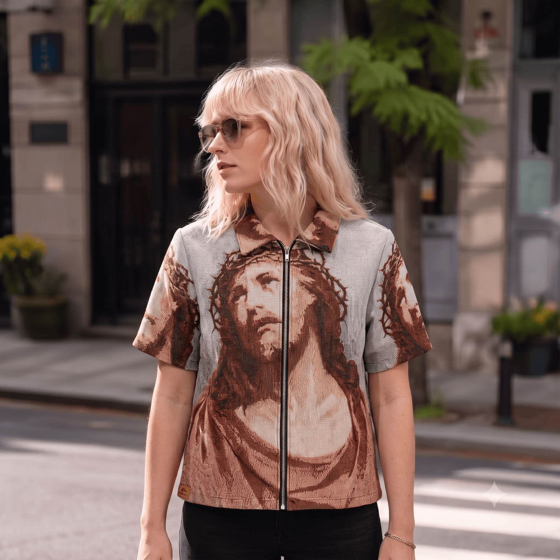 JESUS V2 TAPESTRY TEE