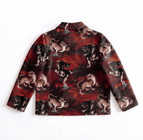 LEOPARD PRINT TAPESTRY JACKET