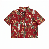 RED COWGIRL TAPESTRY TEE