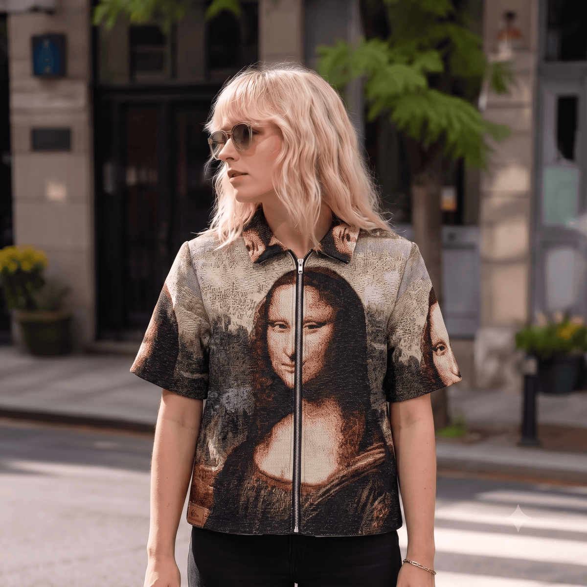 MONA LISA TAPESTRY TEE