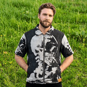 CIGARETTE SKULL TAPESTRY TEE