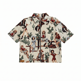 WHITE COWGIRL TAPESTRY TEE
