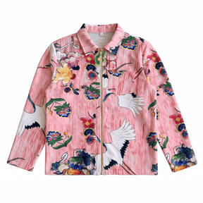 RED-CROWNED CRANE TAPESTRY JACKET