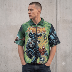 GREEN SPIDER TAPESTRY TEE
