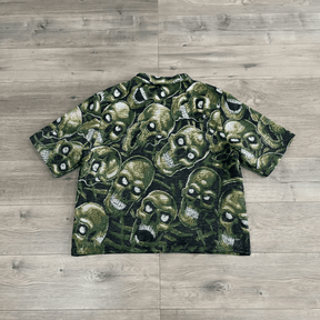 GREEN SKULL TAPESTRY TEE