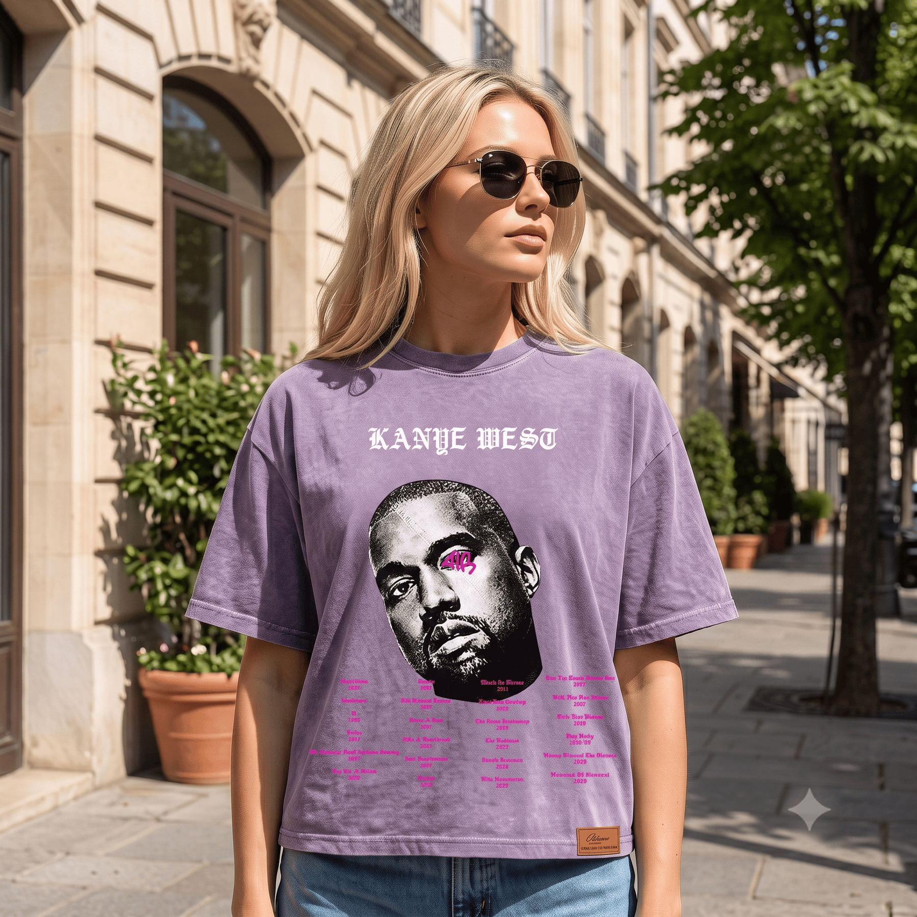 KANYE WEST HEAVY WEIGHT COTTON TEE-8881