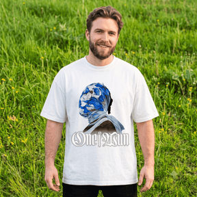 ONE OF WUN FLORAL MASK HEAVYWEIGHT COTTON TEE-57026