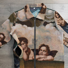TWO ANGELS TAPESTRY TEE