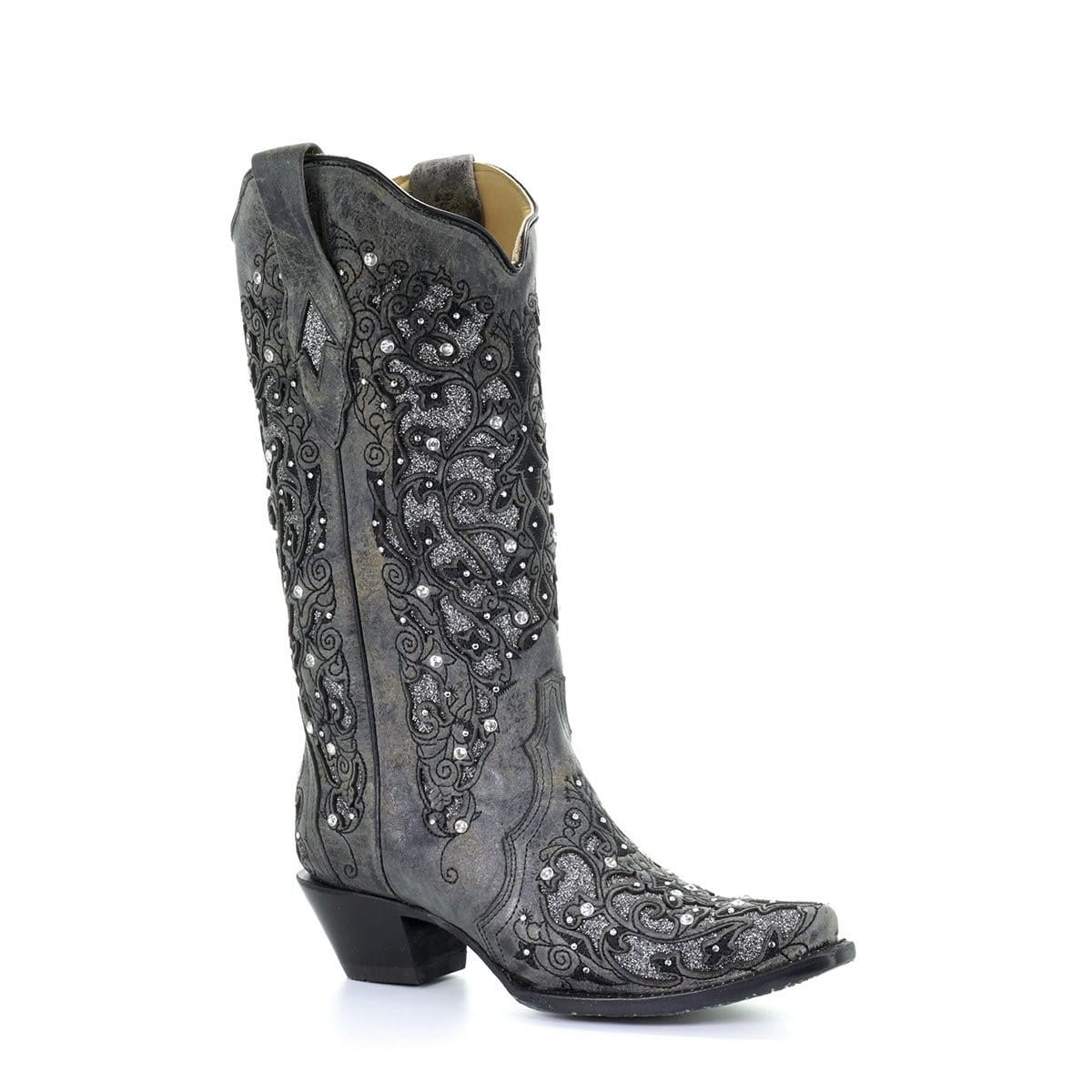 Women's Sequin Inlay Western Boots-60025